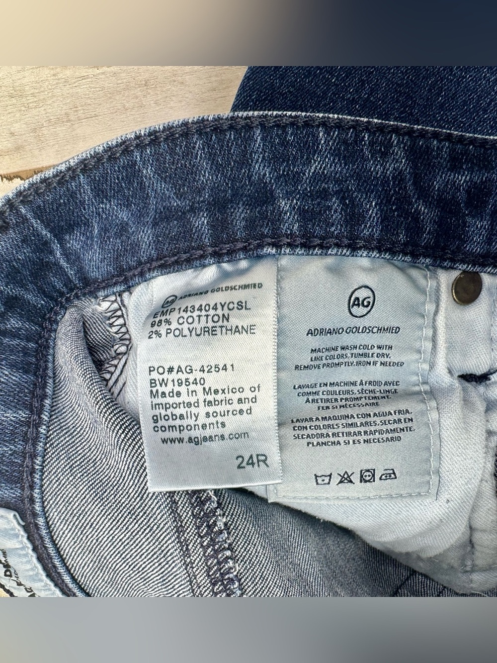 AG Adriano Goldschmied Jeans Womens 24R Blue The Prima Ankle Cigarette Ankle - Picture 6 of 12